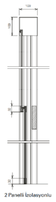 70 MM Pencere Kanat Profili